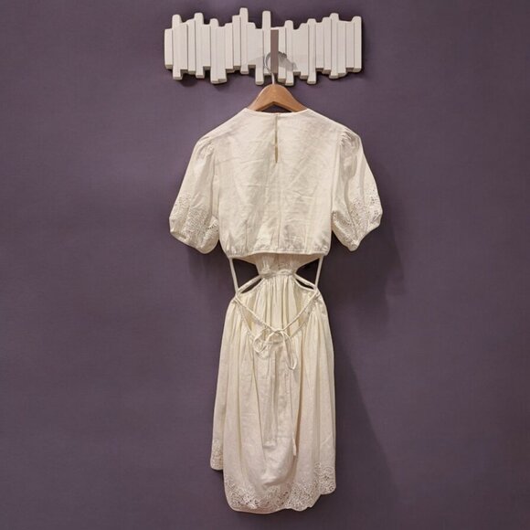 NWT ASTR Haylen Linen Blend Mini Cut Out Dess - Picture 7 of 9